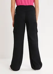 Pantaloni cargo a palazzo in viscosa fluente, bonprix