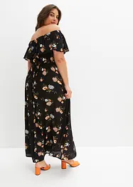 Abito fantasia con spalle scoperte, bonprix