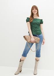 Camicetta bavarese con spalle scoperte, bpc bonprix collection