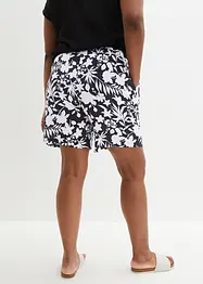 Shorts larghi in viscosa con cinta comoda, vita alta, bonprix