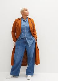 Camicia di jeans elasticizzata oversize, bpc bonprix collection