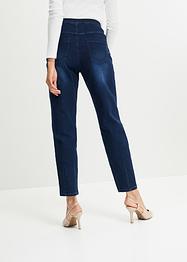 Jeans a vita alta con gambe larghe e cinta comoda, bpc bonprix collection