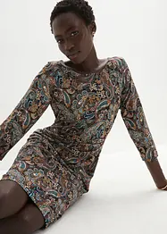 Abito in maglina con fantasia paisley, bonprix