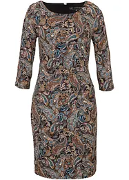 Abito in maglina con fantasia paisley, bonprix