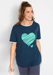T-shirt lunga a maniche corte (pacco da 2), bonprix