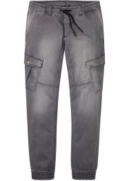 Jeans in felpa con tasche cargo regular fit, straight, bonprix