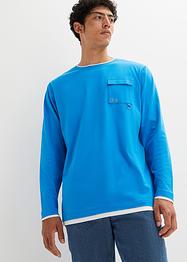 Maglia a maniche lunghe in cotone biologico, loose fit, RAINBOW