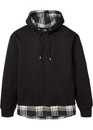 Felpa con cappuccio con inserto e cotone biologico, loose fit, RAINBOW