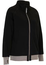 Felpa con zip e scritta, bpc bonprix collection