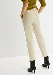 Pantaloni in twill con cinta comoda, bonprix