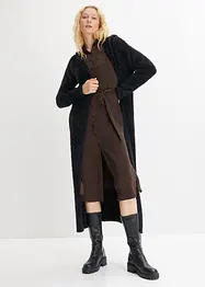 Maxi cardigan in filato peloso, bonprix