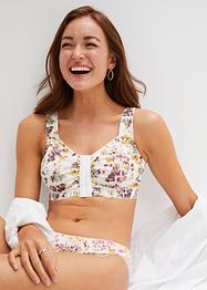 Reggiseno senza ferretto con chiusura anteriore e cotone biologico (pacco da 2), bpc bonprix collection