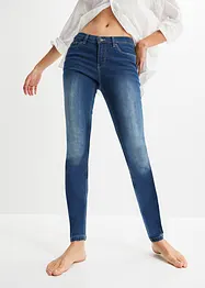 Jeans skinny elasticizzati, vita media, bonprix