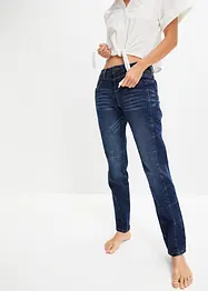 Jeans straight, vita media, bonprix