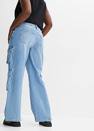 Jeans cargo in puro cotone, RAINBOW