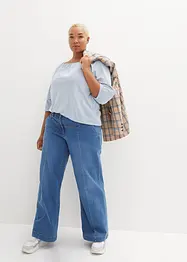 Maglia in cotone biologico con scollo quadrato, bonprix