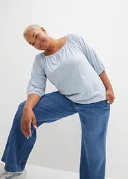 Maglia in cotone biologico con scollo quadrato, bonprix