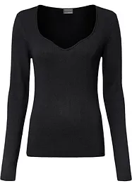 Maglione con scollatura a cuore, bonprix