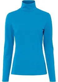 Maglia elasticizzata a collo alto e a maniche lunghe, bonprix