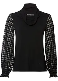 Maglia con maniche in mesh, bonprix