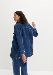 Giacca di jeans elasticizzata oversize in cotone biologico, John Baner JEANSWEAR