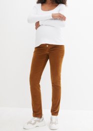 Pantaloni prémaman in velluto elasticizzato con cotone biologico, bpc bonprix collection