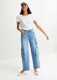 Jeans cargo in puro cotone, bonprix