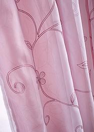 Tenda a doppio velo con ricami e fermatenda (pacco da 1), bpc living bonprix collection