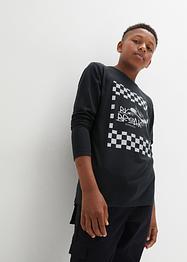 Maglia a maniche lunghe con stampa riflettente, bpc bonprix collection