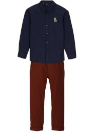 Pantaloni chino e camicia (set 2 pezzi), bpc bonprix collection