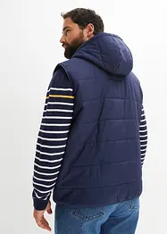 Gilet trapuntato con cappuccio, bonprix