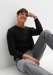 Maglia serafino a maniche lunghe (pacco da 2), bpc bonprix collection
