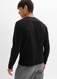 Maglia serafino a maniche lunghe (pacco da 2), bpc bonprix collection