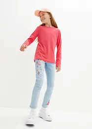 Maglia a maniche lunghe in puro cotone (pacco da 3), bonprix