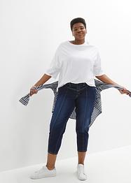 Jeans cropped elasticizzati in barrel shape, John Baner JEANSWEAR