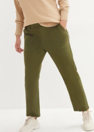 Pantaloni in twill con tasche utility e cinta comoda, bpc bonprix collection