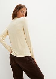 Maglia a maniche lunghe con arricciatura, bpc bonprix collection