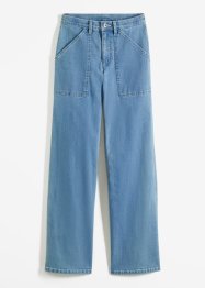 Jeans wide leg in cotone biologico, RAINBOW