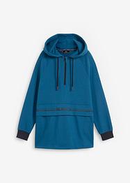Felpa lunga con cappuccio, bpc bonprix collection