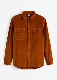 Camicia a maniche lunghe in velluto, loose fit, John Baner JEANSWEAR
