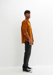 Camicia a maniche lunghe in velluto, loose fit, John Baner JEANSWEAR