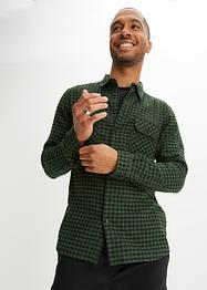 Camicia in flanella a maniche lunghe, slim fit, RAINBOW