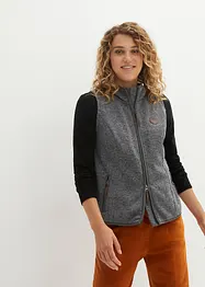 Gilet in pile con dettagli a contrasto, bonprix