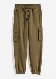 Pantaloni in felpa cargo con stringatura, RAINBOW