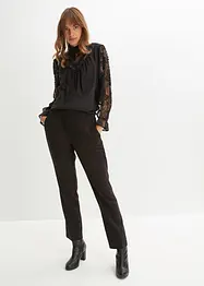 Blusa con pizzo, bonprix