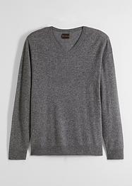 Maglione in lana Premium con Good Cashmere Standard® e scollo a V, bpc selection premium