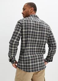 Camicia in flanella a maniche lunghe, slim fit, bpc selection