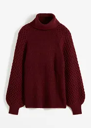 Maglione a maglia grossa con trecce, bonprix