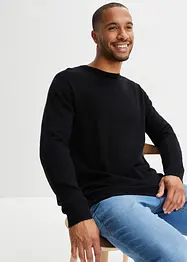 Maglione in lana Premium con Good Cashmere Standard®, scollo rotondo, bonprix