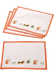 Tovagliette americane con stampa in cotone biologico (pacco da 4), bpc living bonprix collection